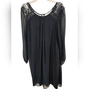 Italian Silk Nicole Sheath Dress, Dark Teal, M